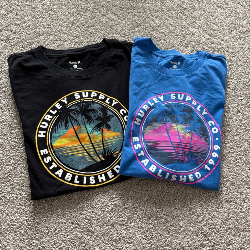 Hurley Supply Co. T-Shirts - Black and Blue